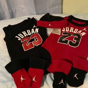 Michael Jordan baby onesie’s with hat and socks never worn 0-6 months
